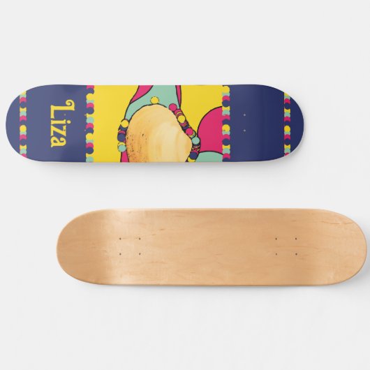 shell modern abstract design strand skateboard (Horizontaal)