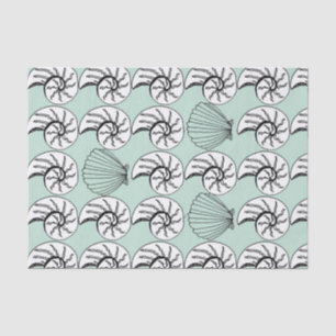 Shell Nautilus Scallop Nautical Beach-weefselpapie Tissuepapier