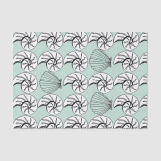 Shell Nautilus Scallop Nautical Beach-weefselpapie Tissuepapier
