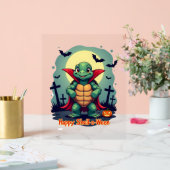 Shell-o-Ween Turtle Acryl Bord (Huwelijk)