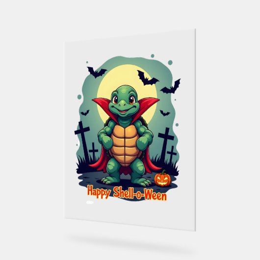 Shell-o-Ween Turtle Acryl Bord (Hoek)