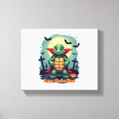 Shell-o-Ween Turtle Canvas Afdruk (Voorkant)