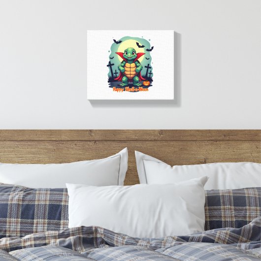 Shell-o-Ween Turtle Canvas Afdruk (Insitu (Slaapkamer))