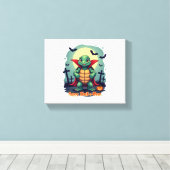Shell-o-Ween Turtle Canvas Afdruk (Insitu (Houten vloer))