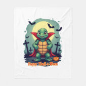 Shell-o-Ween Turtle Fleece Deken (Voorkant)