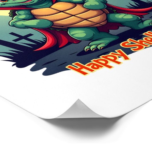 Shell-o-Ween Turtle Poster (Hoek)