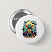 Shell-o-Ween Turtle Ronde Button 5,7 Cm (Voorkant /achterkant)