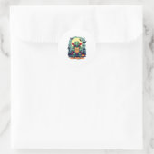 Shell-o-Ween Turtle Ronde Sticker (Tas)