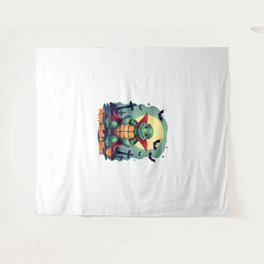 Shell-o-Ween Turtle Wandkleed (Voorkant (horizontaal))