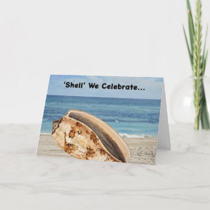 Shell Ocean Beach Pun Carte Anniversaire
