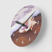 Shell op de strand ronde klok (Hoek)