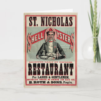 Shell Oysters  Advertisme Feestdagen Kaart