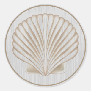 Shell · Pas me aan! Ronde Sticker