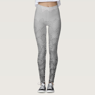 Shell patroon.04.w l Grey BG Leggings