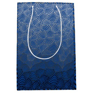 Shell patroon.04.w Leggings DBlue BG Medium Cadeauzakje