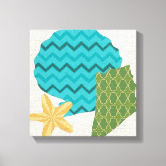 Shell Pattern II Canvas Afdruk (Voorkant)