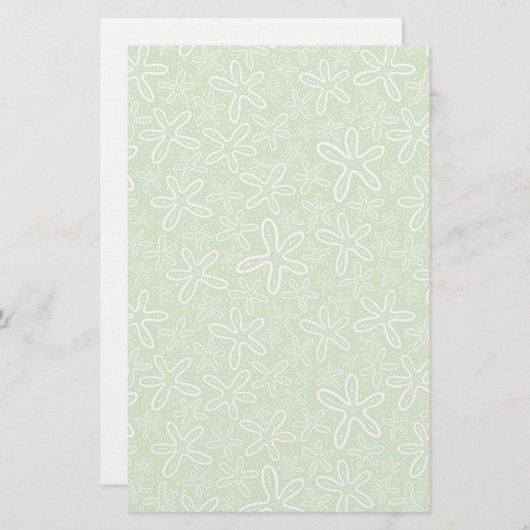 Shell Pattern on Spotted Background Briefpapier (Voorkant / Achterkant)