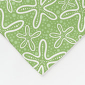 Shell Pattern on Spotted Background Fleece Deken (Hoek)