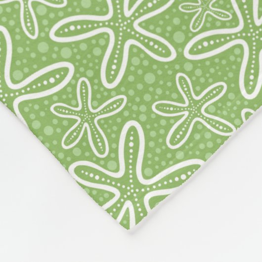 Shell Pattern on Spotted Background Fleece Deken (Hoek)