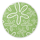 Shell Pattern on Spotted Background Keramische Knop (Voorkant)