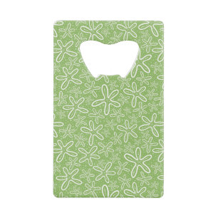 Shell Pattern on Spotted Background Kredietkaart Flessenopener