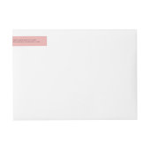 Shell Pink Wedding Return-adres (Voorkant)