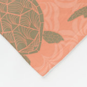 Shell Pink Zee Turtle Fleece Blanket Deken (Hoek)