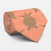 Shell roze Zee Turtle Stropdas (Opgerold)