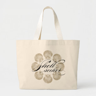 Shell Seeker jumbo canvas tas