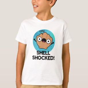 Shell Shocked Funny Seashell Pun T-shirt