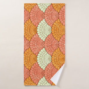 Shell spektakel: Abstracte Zeeen Badhanddoek