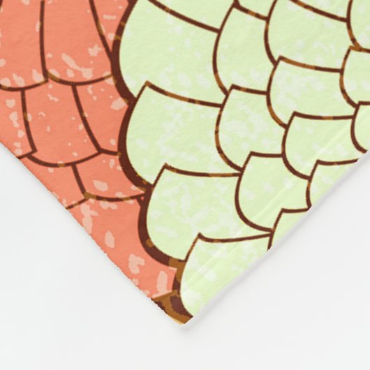 Shell spektakel: Abstracte Zeeen Fleece Deken (Hoek)