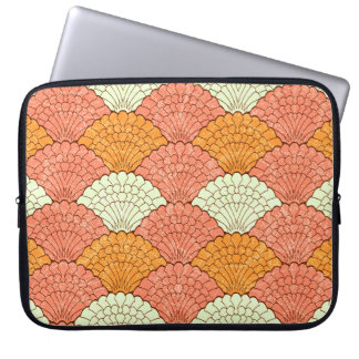 Shell spektakel: Abstracte Zeeen Laptop Sleeve
