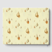 shell strand art ontwerp heldere zon gastenboek (Achterkant)