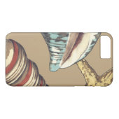 Shell Trio op Khaki Case-Mate iPhone Case (Achterkant (Horizontaal))