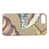 Shell Trio op Khaki Case-Mate iPhone Case (Achterkant (Horizontaal))