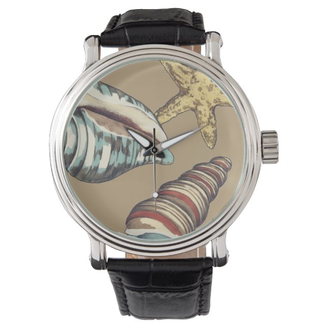 Shell Trio op Khaki Horloge (Voorkant)
