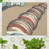 Shell Trio op Khaki Theedoek (Gevouwen)