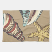 Shell Trio op Khaki Theedoek (Horizontaal)