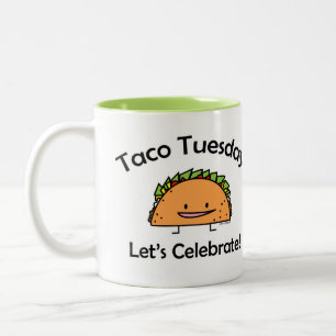 Shell van de Dinsdag van de taco kaas Mexicaans Tweekleurige Koffiemok