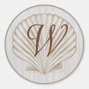Shell W Monogram Ronde Sticker