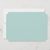 Shell Watercolor Aqua Wedding Enregistrer La Carte (Dos)