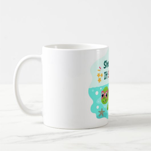 Shell Yeah It’s Summer Sea Turtle Mug (Gauche)