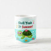 Shell Yeah It’s Summer Sea Turtle Mug Koffiemok (Center)