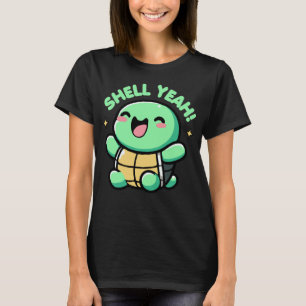 Shell Yeah Schattige Turtle Lover Pun Funny T-shirt