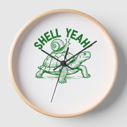 Shell Yeah Turtle Snail Funny (Voorkant)