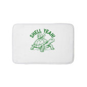 Shell Yeah Turtle Snail Funny Badmat (Voorkant)