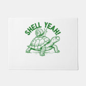 Shell Yeah Turtle Snail Funny Deurmat (Voorkant)