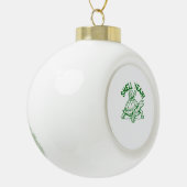 Shell Yeah Turtle Snail Funny Keramische Bal Ornament (Links)