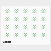 Shell Yeah Turtle Snail Funny Ronde Sticker (Vel)